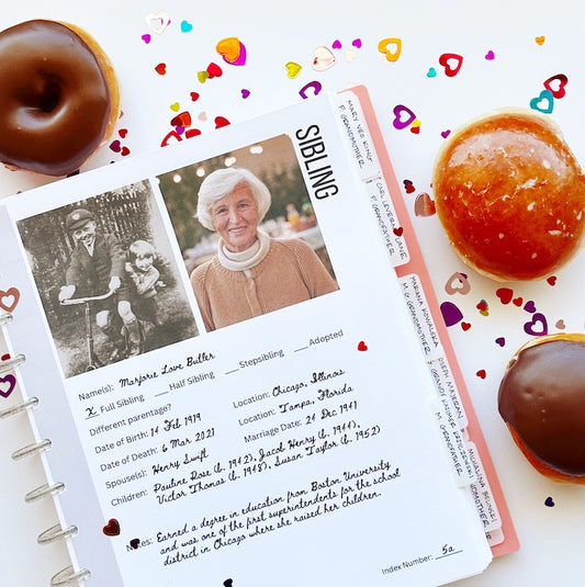 How do you use Canva templates to build genealogy pages?