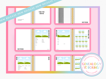 Book One: All-in-One Family Tree Canva Template
