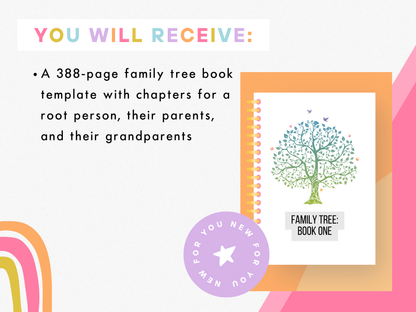 Book One: All-in-One Family Tree Canva Template