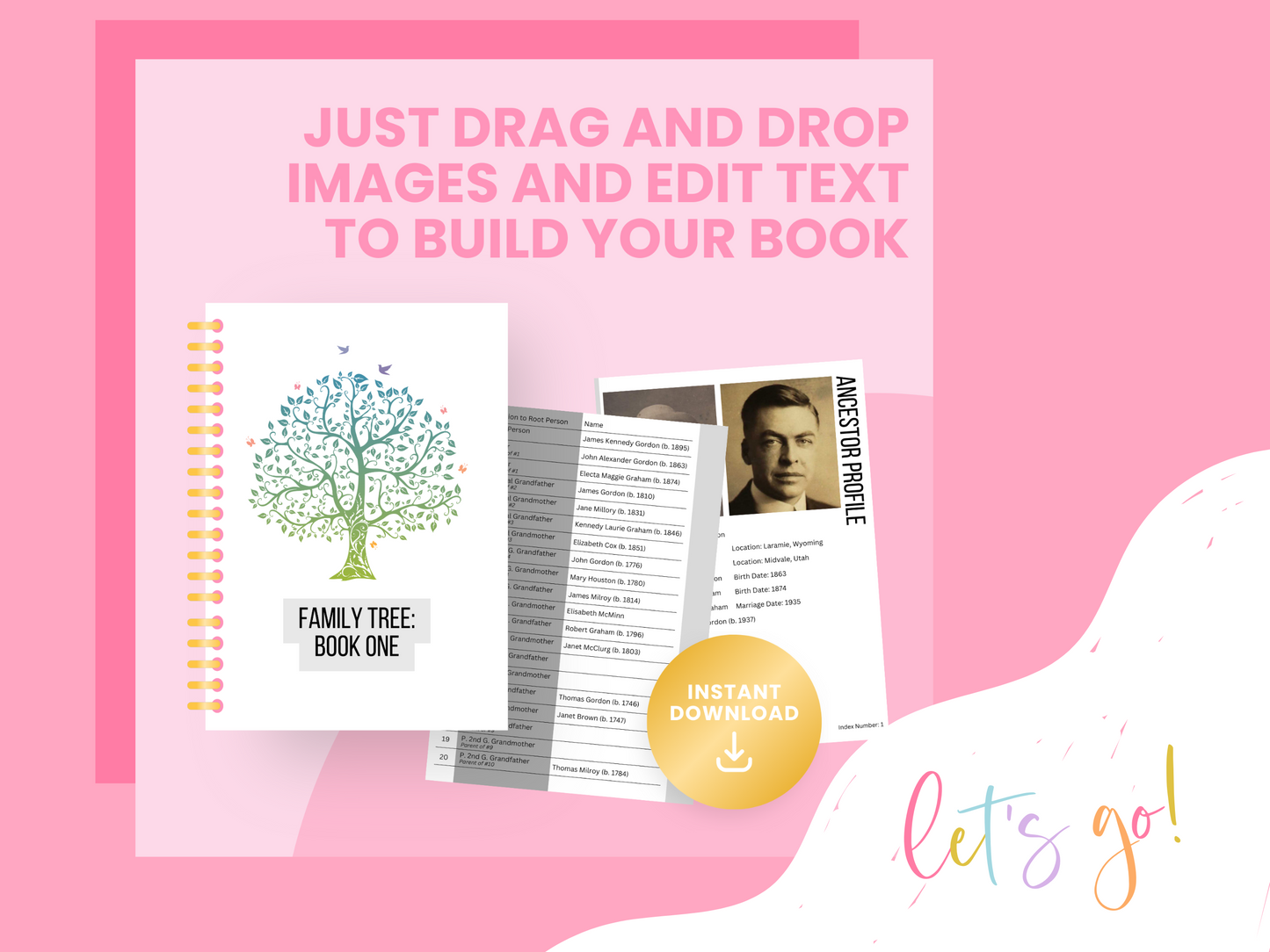 Book One: All-in-One Family Tree Canva Template