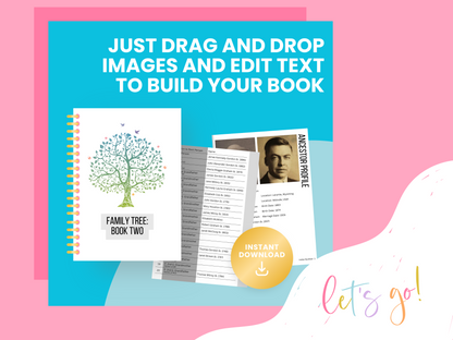 Book Two: All-in-One Family Tree Canva Template